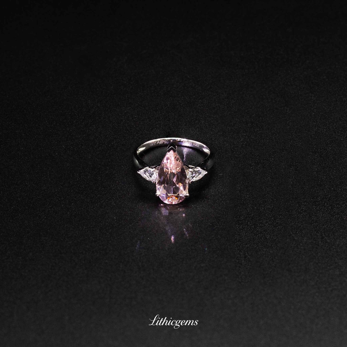 Custom 18K Gold Morganite Ring | AIGS/GUILD Certified | Handmade with Diamonds