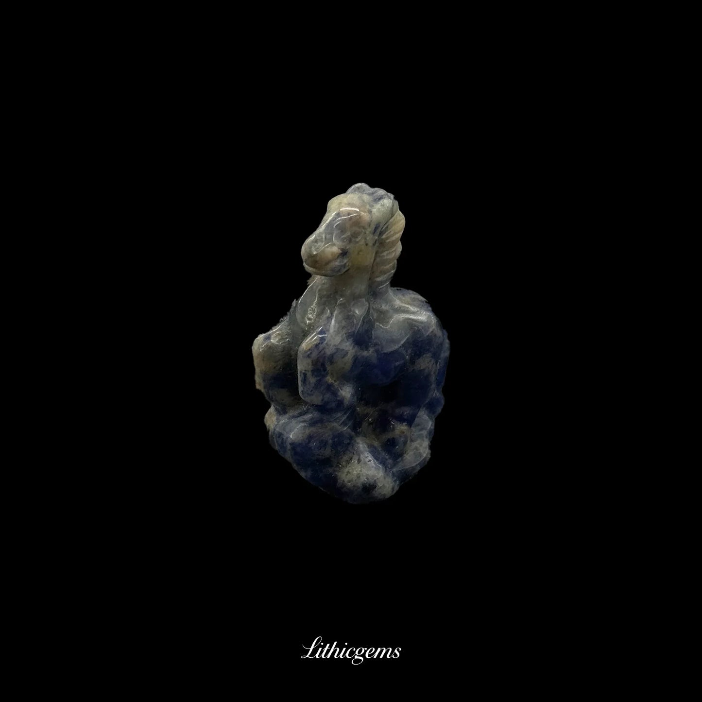Cloud-Striding Crystal Horse Figurine (5cm) - Handcarved Gemstone Sculpture for Ascension & Divine Guidance - Lithicgems