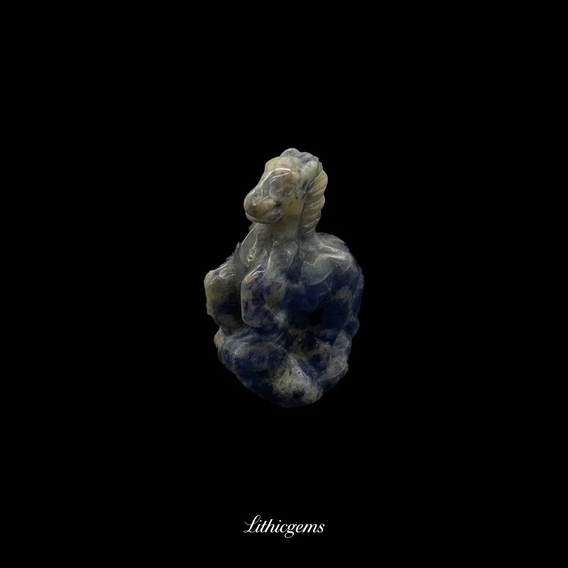 Cloud-Striding Crystal Horse Figurine (5cm) - Handcarved Gemstone Sculpture for Ascension & Divine Guidance - Lithicgems