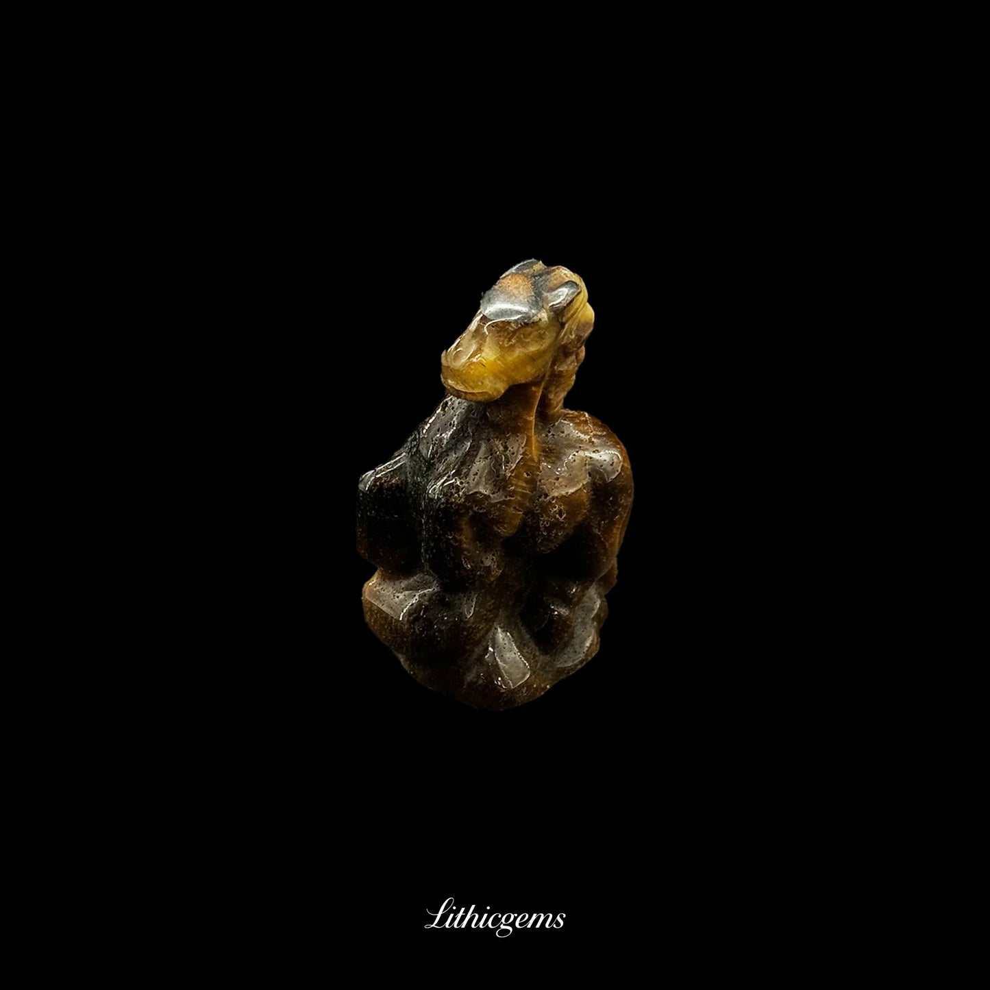 Cloud-Striding Crystal Horse Figurine (5cm) - Handcarved Gemstone Sculpture for Ascension & Divine Guidance - Lithicgems