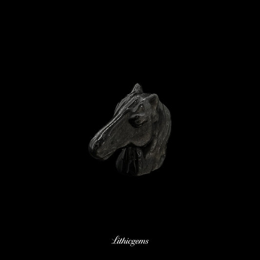 Crystal Horse Head Sculpture (5cm) - Handcarved Gemstone Bust for Leadership, Wisdom & Unbridled Focus - Lithicgems