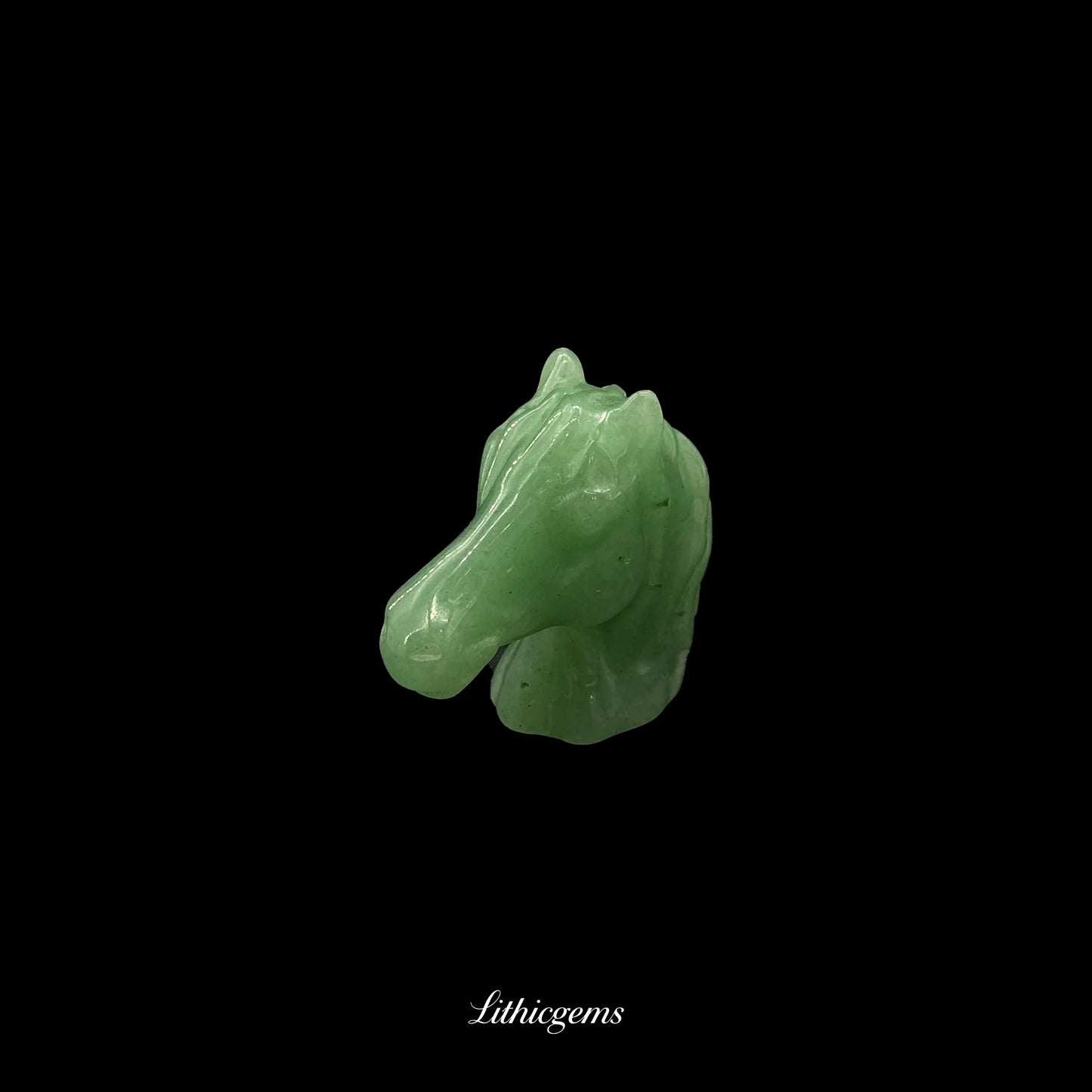 Crystal Horse Head Sculpture (5cm) - Handcarved Gemstone Bust for Leadership, Wisdom & Unbridled Focus - Lithicgems