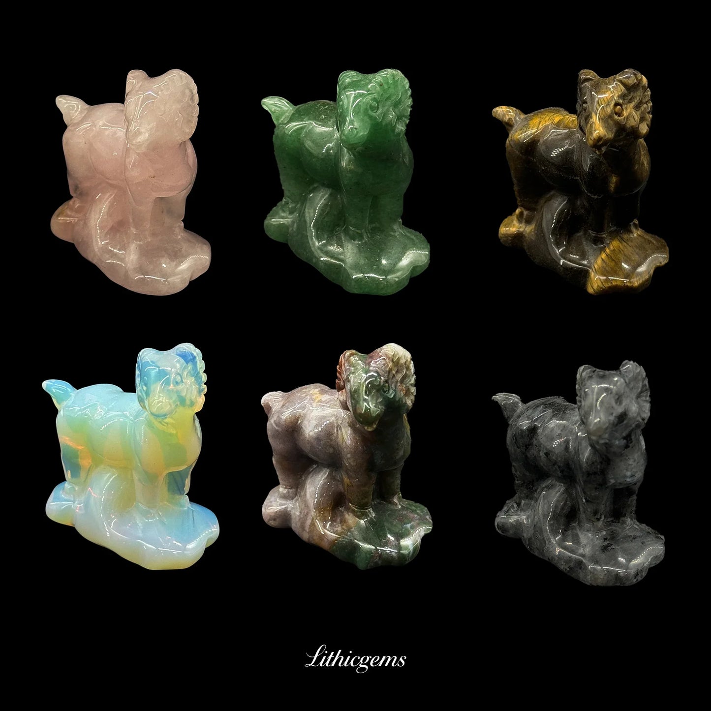 Crystal Mountain Goat Figurine (5cm) - Steadfast Climber for Ambition & Resilient Success - Lithicgems