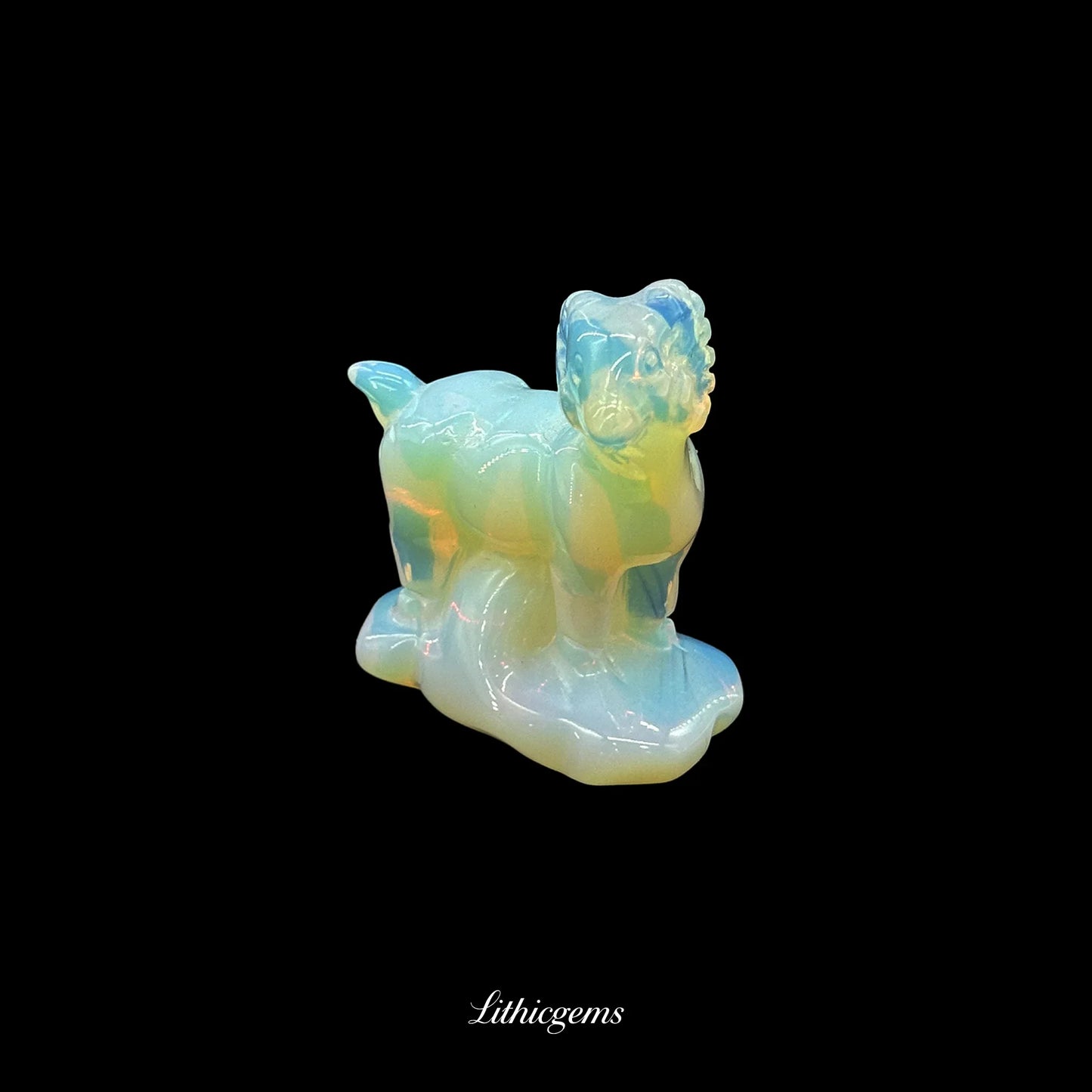 Crystal Mountain Goat Figurine (5cm) - Steadfast Climber for Ambition & Resilient Success - Lithicgems