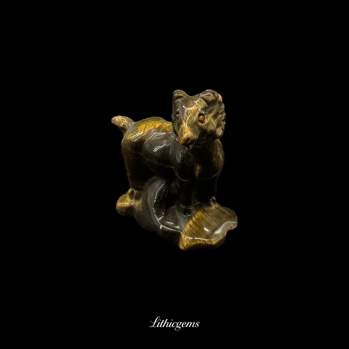 Crystal Mountain Goat Figurine (5cm) - Steadfast Climber for Ambition & Resilient Success - Lithicgems