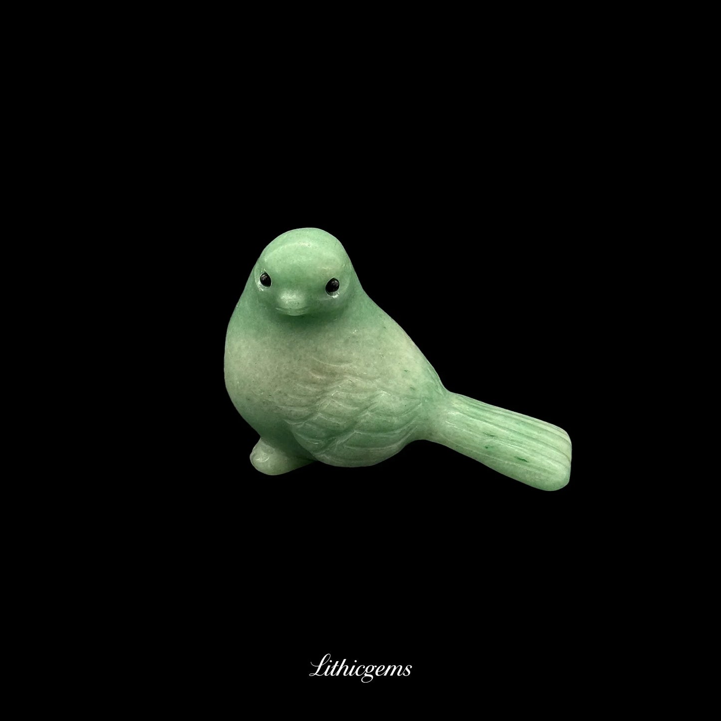 Crystal Sparrow Figurine (4cm) - Pocket-Sized Symbol of Joy & Everyday Resilience - Lithicgems