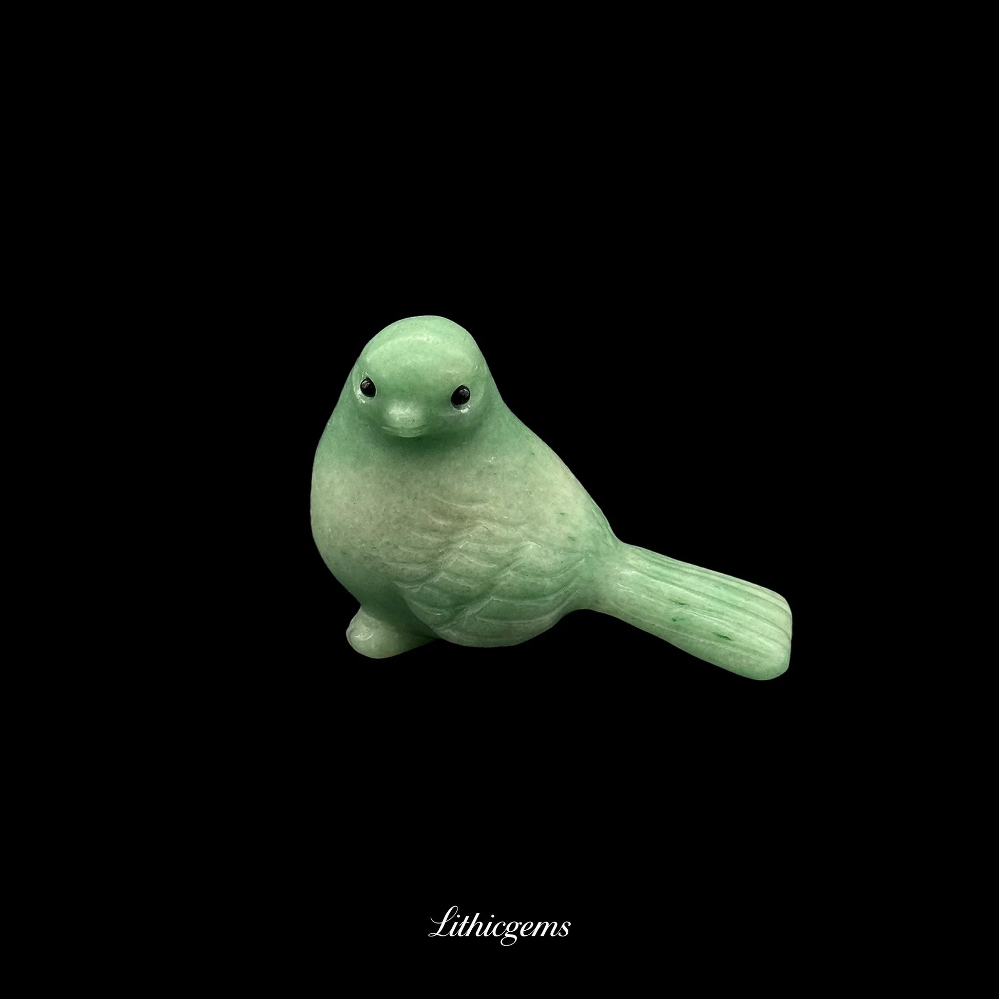 Crystal Sparrow Figurine (4cm) - Pocket-Sized Symbol of Joy & Everyday Resilience - Lithicgems