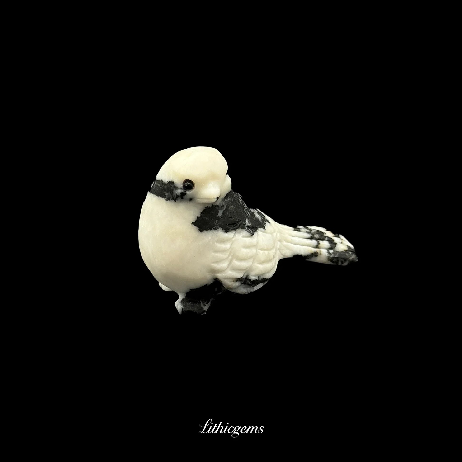 Crystal Sparrow Figurine (4cm) - Pocket-Sized Symbol of Joy & Everyday Resilience - Lithicgems