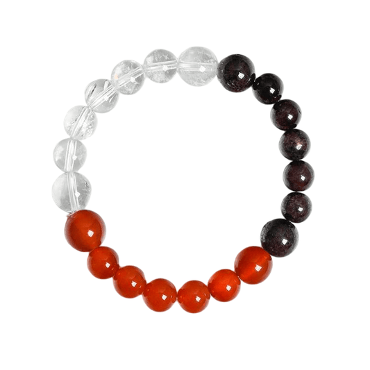 Custom Aries Zodiac Bracelet 8-10mm | Natural Crystal Constellation Stretch Bracelet | Lithicgems - Lithicgems