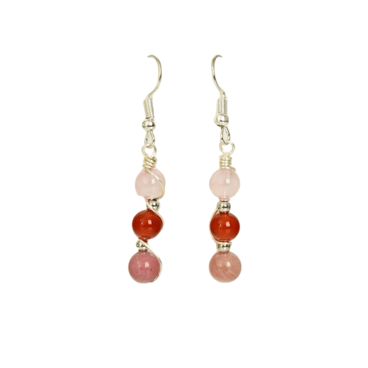 Genuine Cancer Zodiac Pendant Earrings – Handcrafted for Nurturing & Protection - Lithicgems