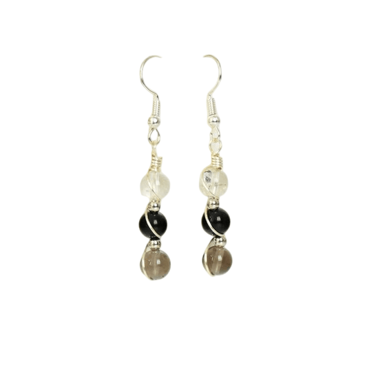 Genuine Capricorn Zodiac Pendant Earrings – Handcrafted for Ambition & Discipline - Lithicgems