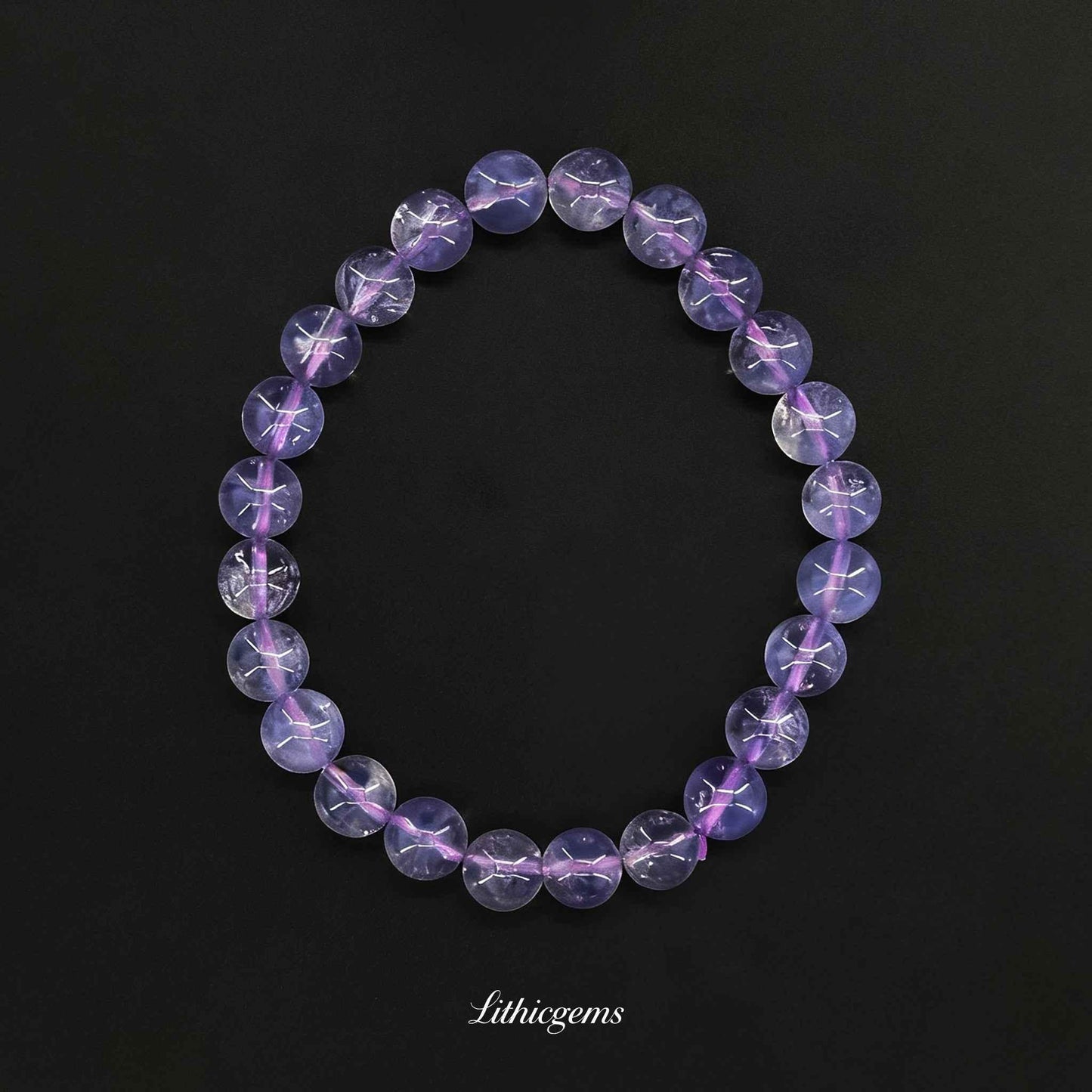 Custom Charoite Bracelet - Transformation Stone for Spiritual Insight & Emotional Balance - Lithicgems