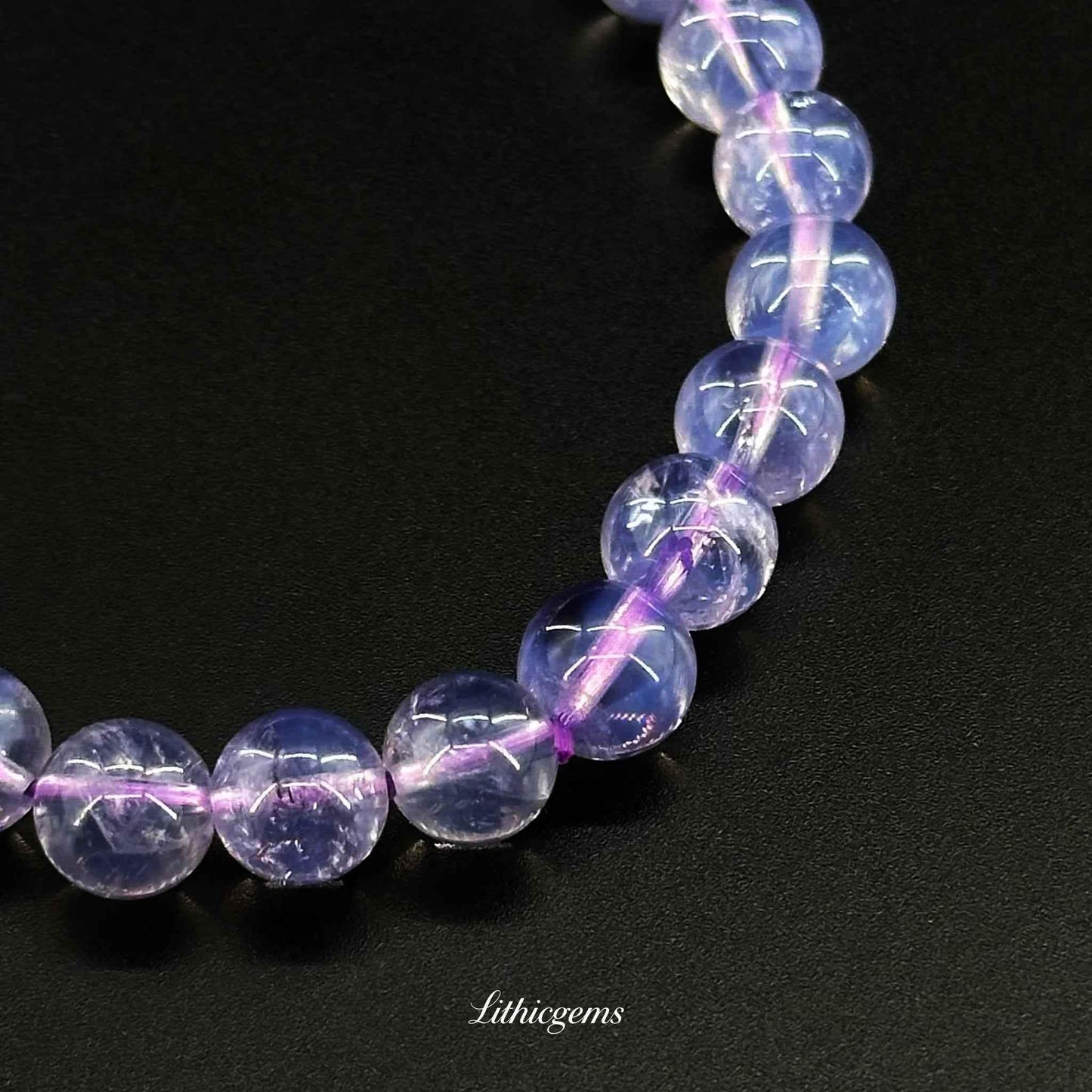 Custom Charoite Bracelet - Transformation Stone for Spiritual Insight & Emotional Balance - Lithicgems