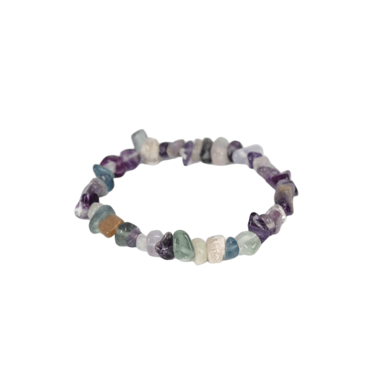 Custom Colorful Goldstone Chip Bracelet 7-8mm | Natural Stone Mixed Irregular Chip Stretch Bracelet | Lithicgems - Lithicgems