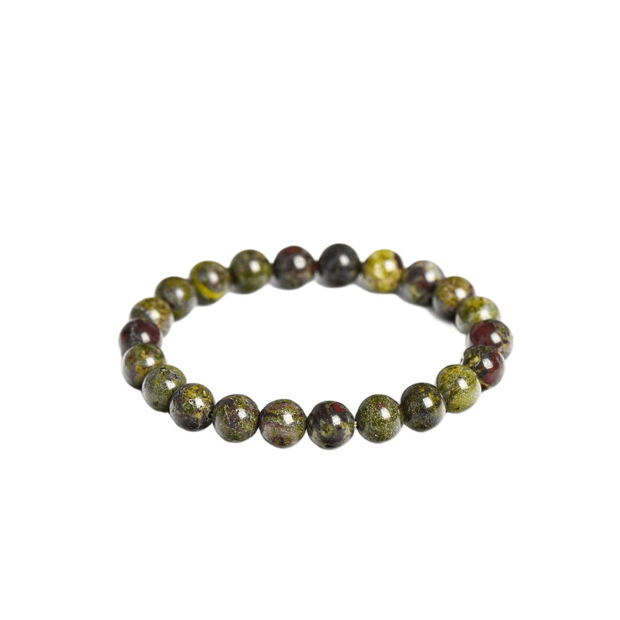 Custom Dragon Blood Jasper Bracelet 8mm | Natural Stone for Courage & Vitality | Lithicgems - Lithicgems