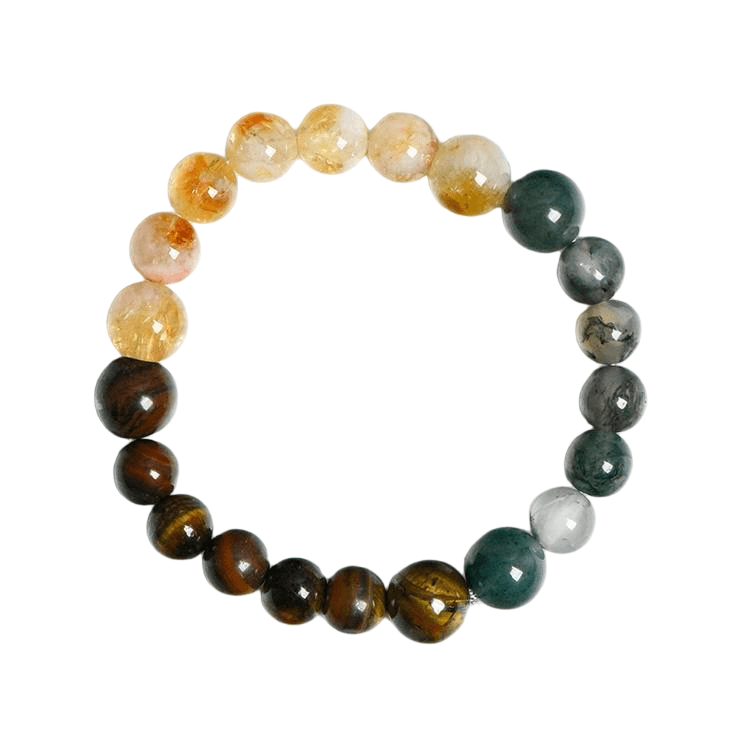 Custom Gemini Zodiac Bracelet 8-10mm | Natural Crystal Constellation Stretch Bracelet | Lithicgems - Lithicgems
