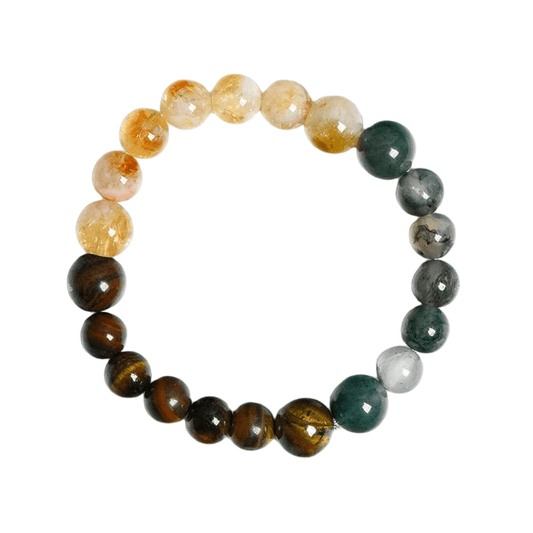 Custom Gemini Zodiac Bracelet 8-10mm | Natural Crystal Constellation Stretch Bracelet | Lithicgems - Lithicgems