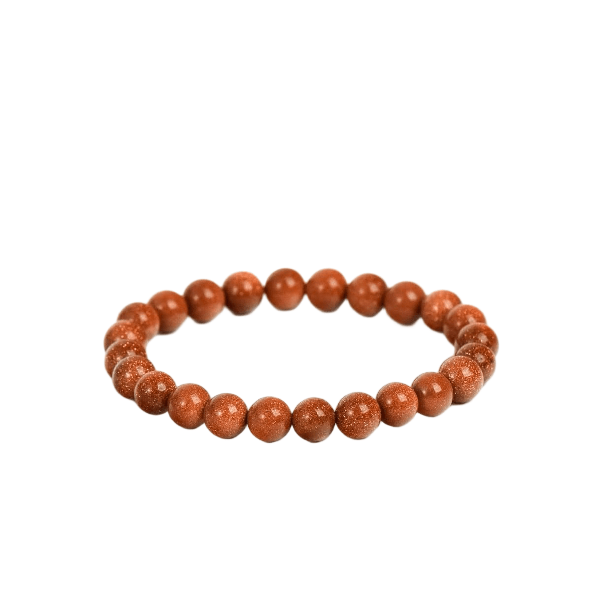 Custom Gold Sandstone Bracelet 8mm | Sparkling Natural Stone Beaded Bracelet | Lithicgems - Lithicgems