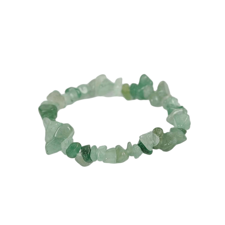 Custom Greenwood & Green Marble Chip Bracelet 7-8mm | Natural Stone Mixed Irregular Chip Stretch Bracelet | Lithicgems - Lithicgems