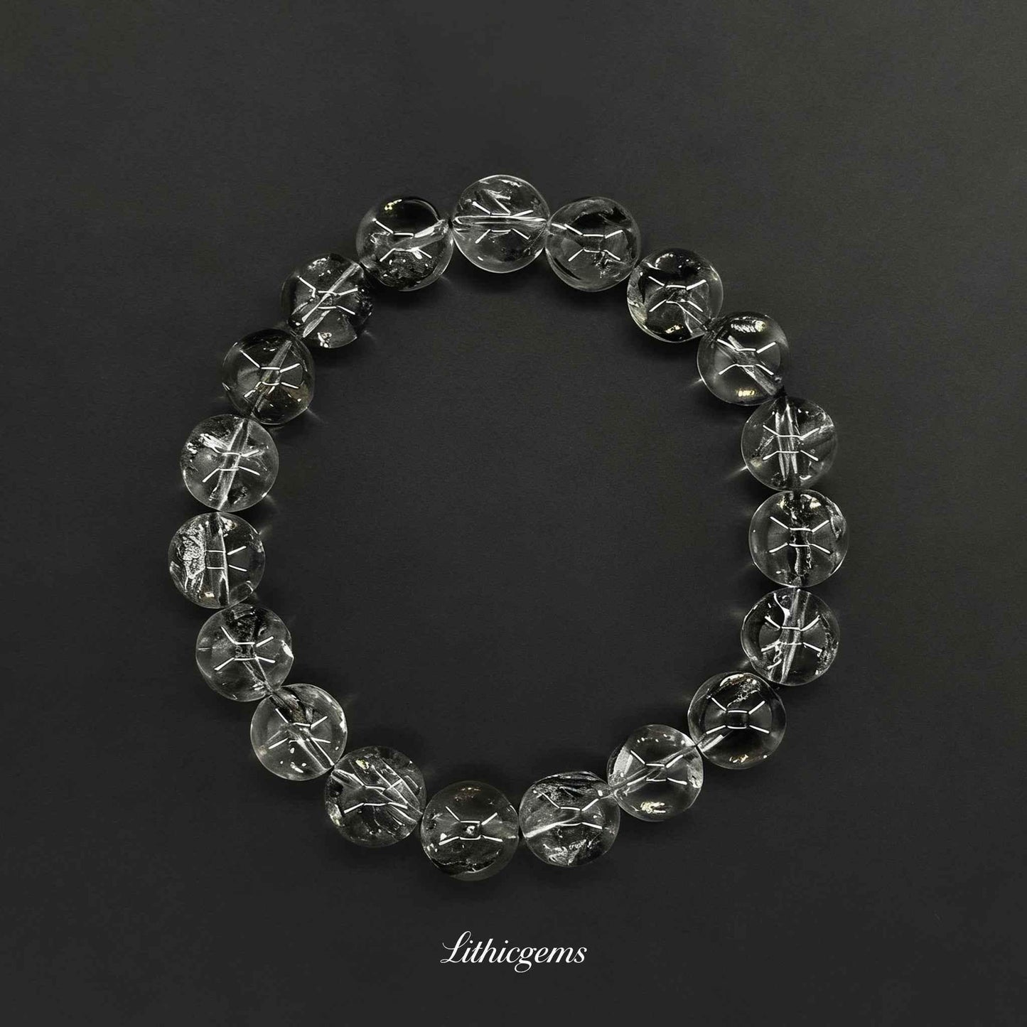 Custom Herkimer Diamond Bracelet - Ultimate Energy Amplifier & Crystal Purifier - Lithicgems
