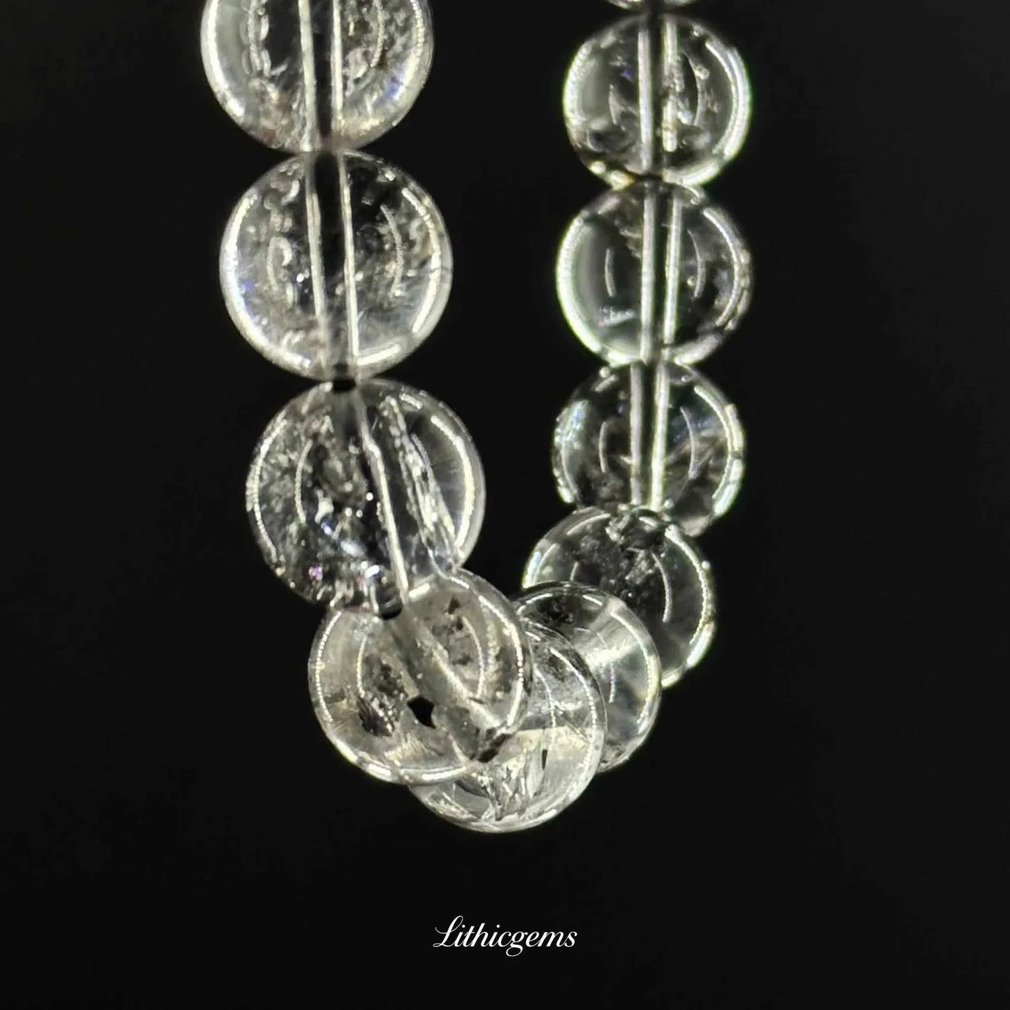 Custom Herkimer Diamond Bracelet - Ultimate Energy Amplifier & Crystal Purifier - Lithicgems