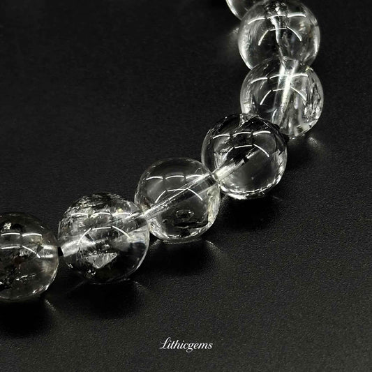 Custom Herkimer Diamond Bracelet - Ultimate Energy Amplifier & Crystal Purifier - Lithicgems