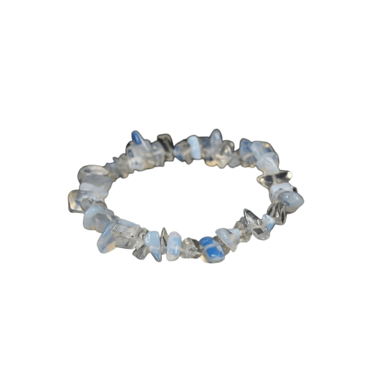 Custom Opalite Chip Bracelet 7-8mm | Natural Crystal Irregular Chip Stretch Bracelet | Lithicgems - Lithicgems