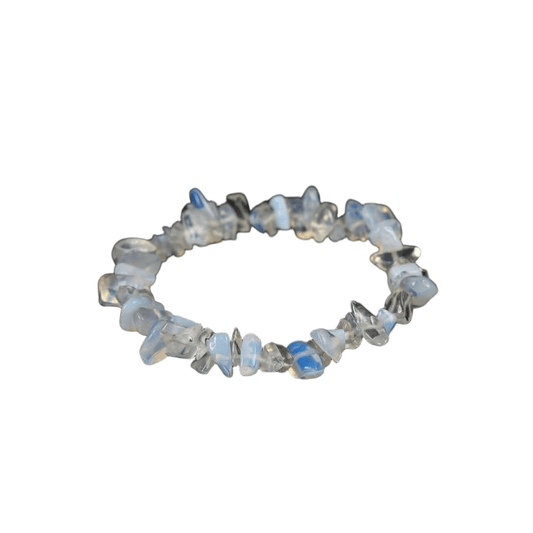 Custom Opalite Chip Bracelet 7-8mm | Natural Crystal Irregular Chip Stretch Bracelet | Lithicgems - Lithicgems