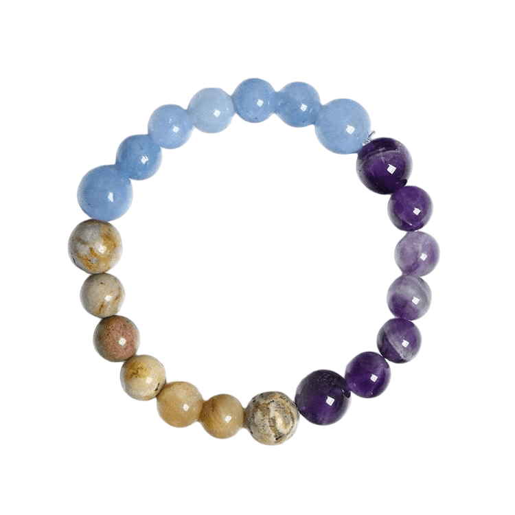 Custom Pisces Zodiac Bracelet 8-10mm | Natural Crystal Constellation Stretch Bracelet | Lithicgems - Lithicgems