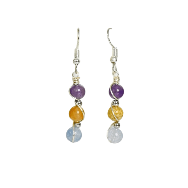 Genuine Pisces Zodiac Pendant Earrings – Handcrafted for Compassion & Intuition - Lithicgems
