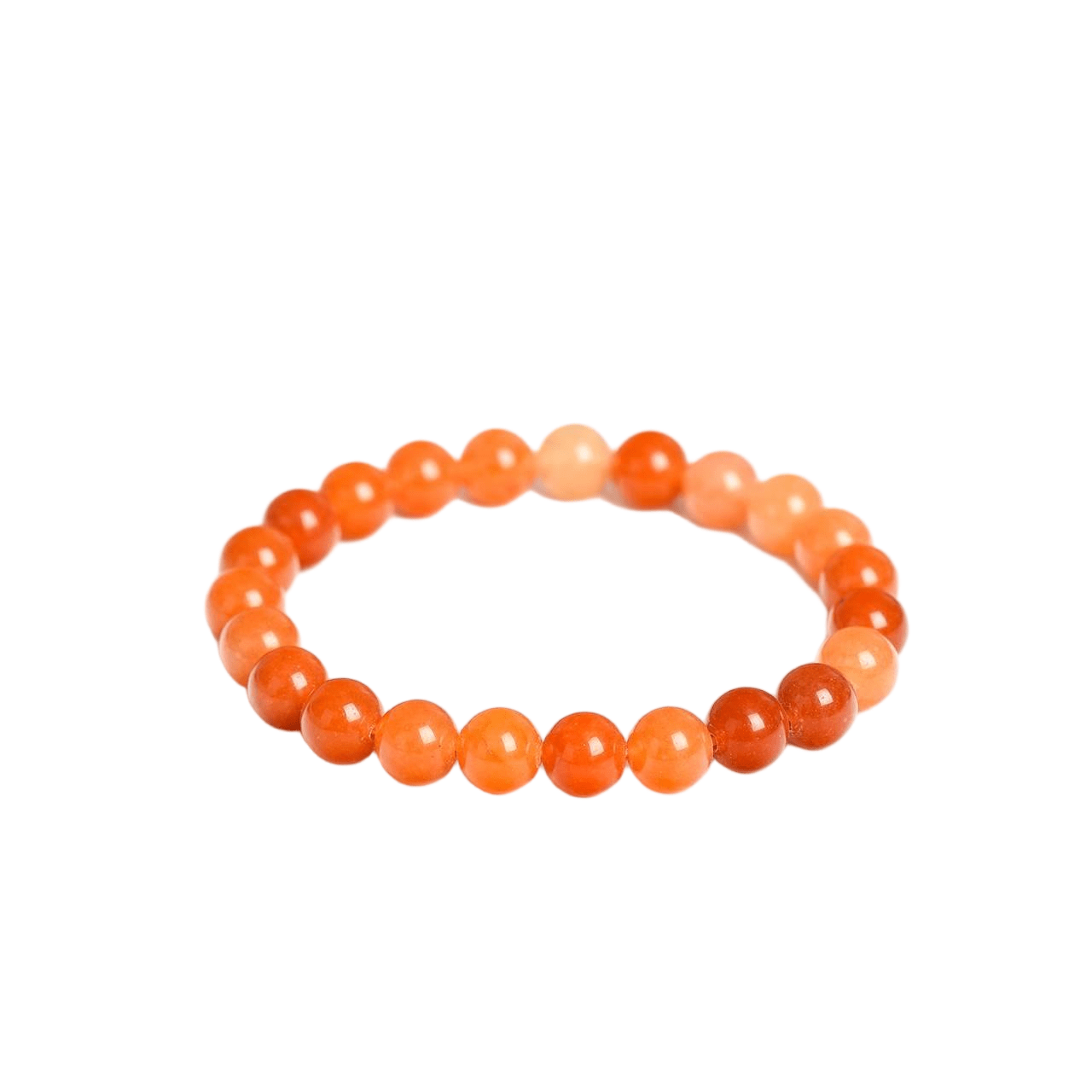 Custom Red Aventurine Bracelet 8mm | Natural Crystal for Vitality & Action | Lithicgems - Lithicgems