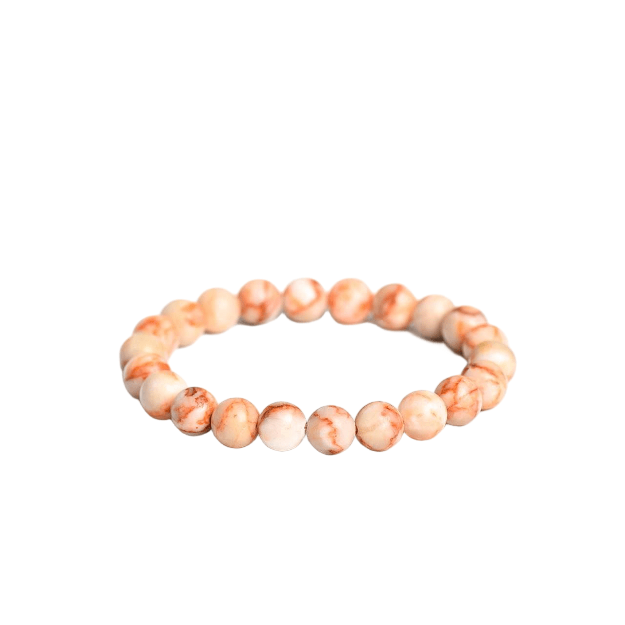 Custom Red Vein Jasper Bracelet 8mm | Natural Stone Beaded Bracelet | Lithicgems - Lithicgems
