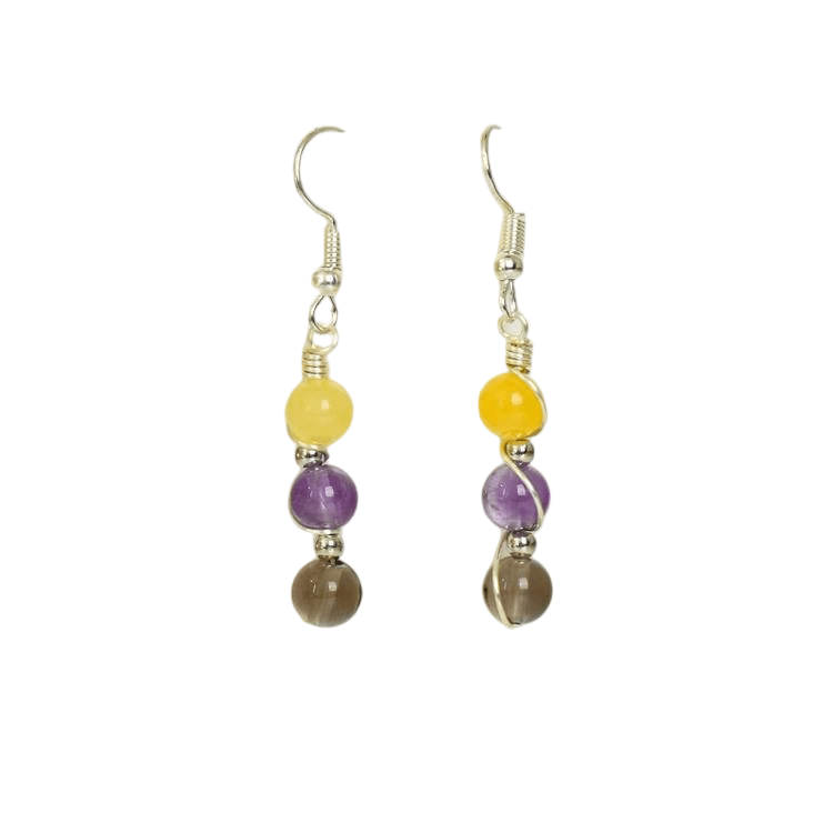 Genuine Sagittarius Zodiac Pendant Earrings – Handcrafted for Adventure & Optimism - Lithicgems