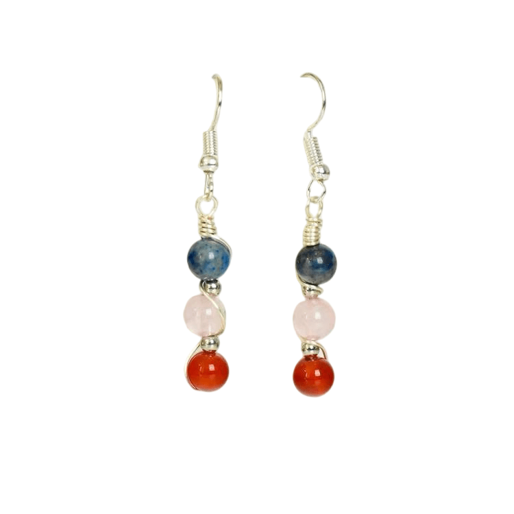 Genuine Taurus Zodiac Pendant Earrings – Handcrafted for Stability & Calm - Lithicgems
