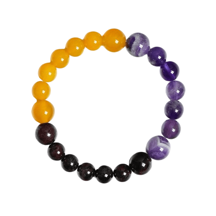 Custom Virgo Zodiac Bracelet 8-10mm | Natural Crystal Constellation Stretch Bracelet | Lithicgems - Lithicgems