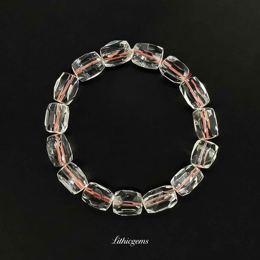 Faceted Brazilian Citrine Bracelet - Master-Cut Sunshine Stone for Wealth & Abundance - Lithicgems