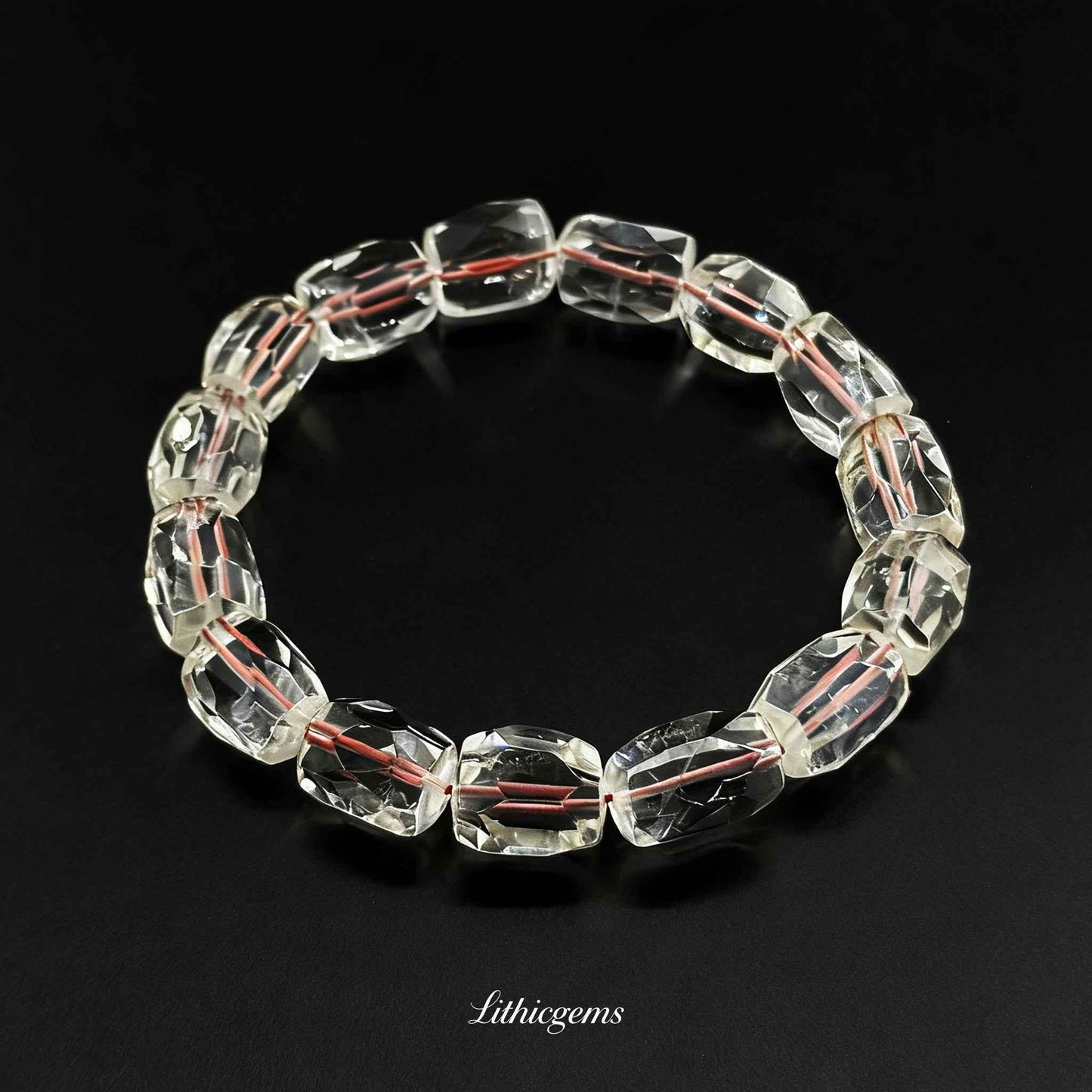 Faceted Brazilian Citrine Bracelet - Master-Cut Sunshine Stone for Wealth & Abundance - Lithicgems
