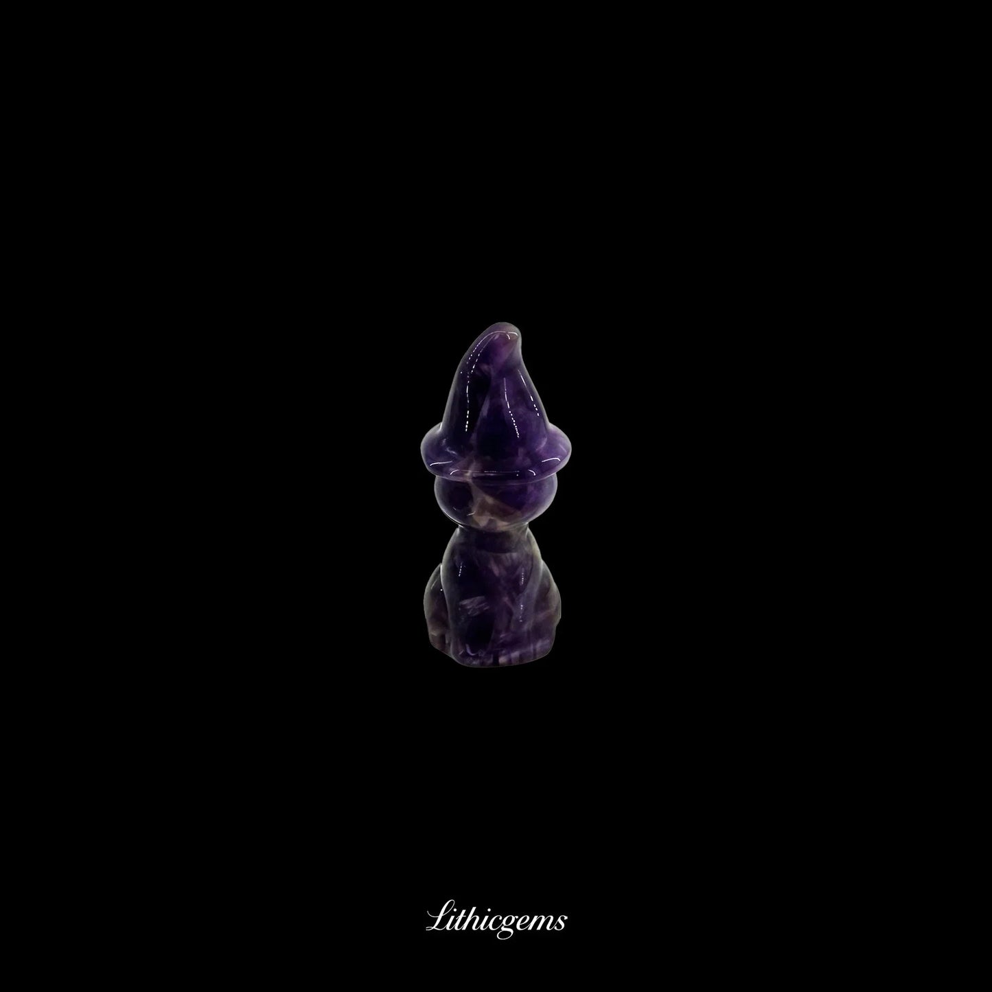 Gentleman with Magic Top Hat - 3cm Cat Sculpture - Lithicgems
