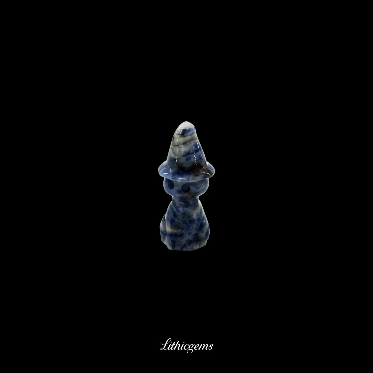 Gentleman with Magic Top Hat - 3cm Cat Sculpture - Lithicgems