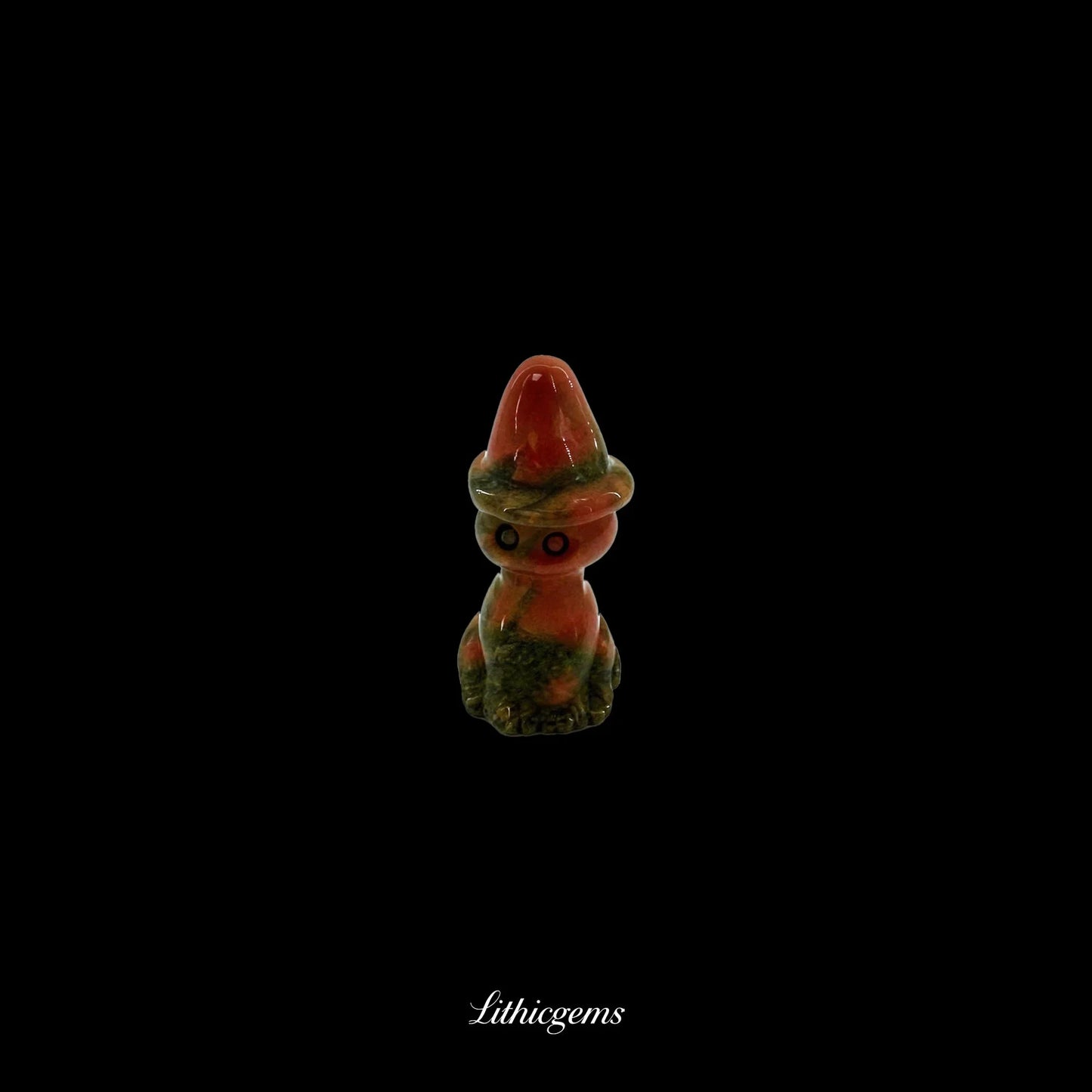 Gentleman with Magic Top Hat - 3cm Cat Sculpture - Lithicgems