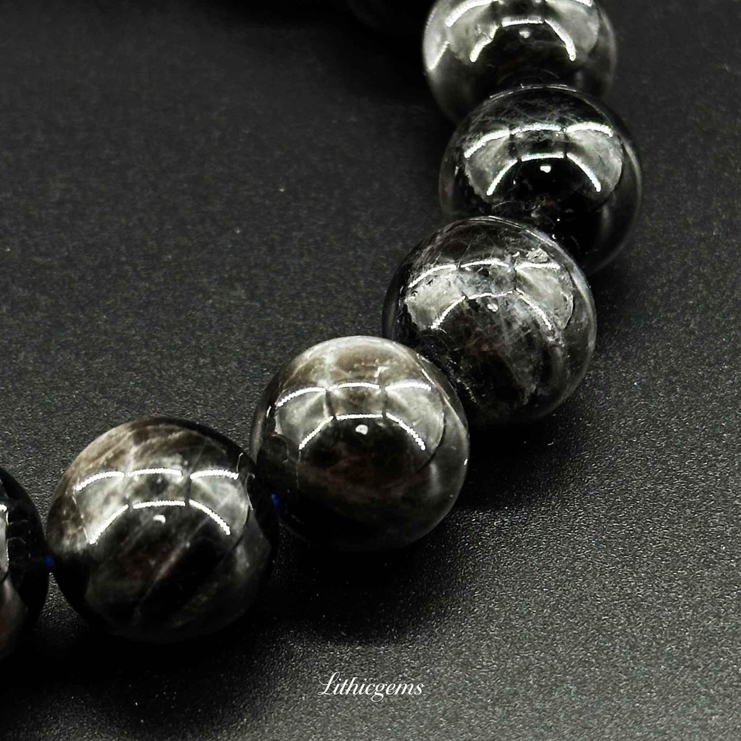 Hell's Eye Aquamarine Bracelet - Abyssal Clarity & Deep Soul Cleansing - Lithicgems
