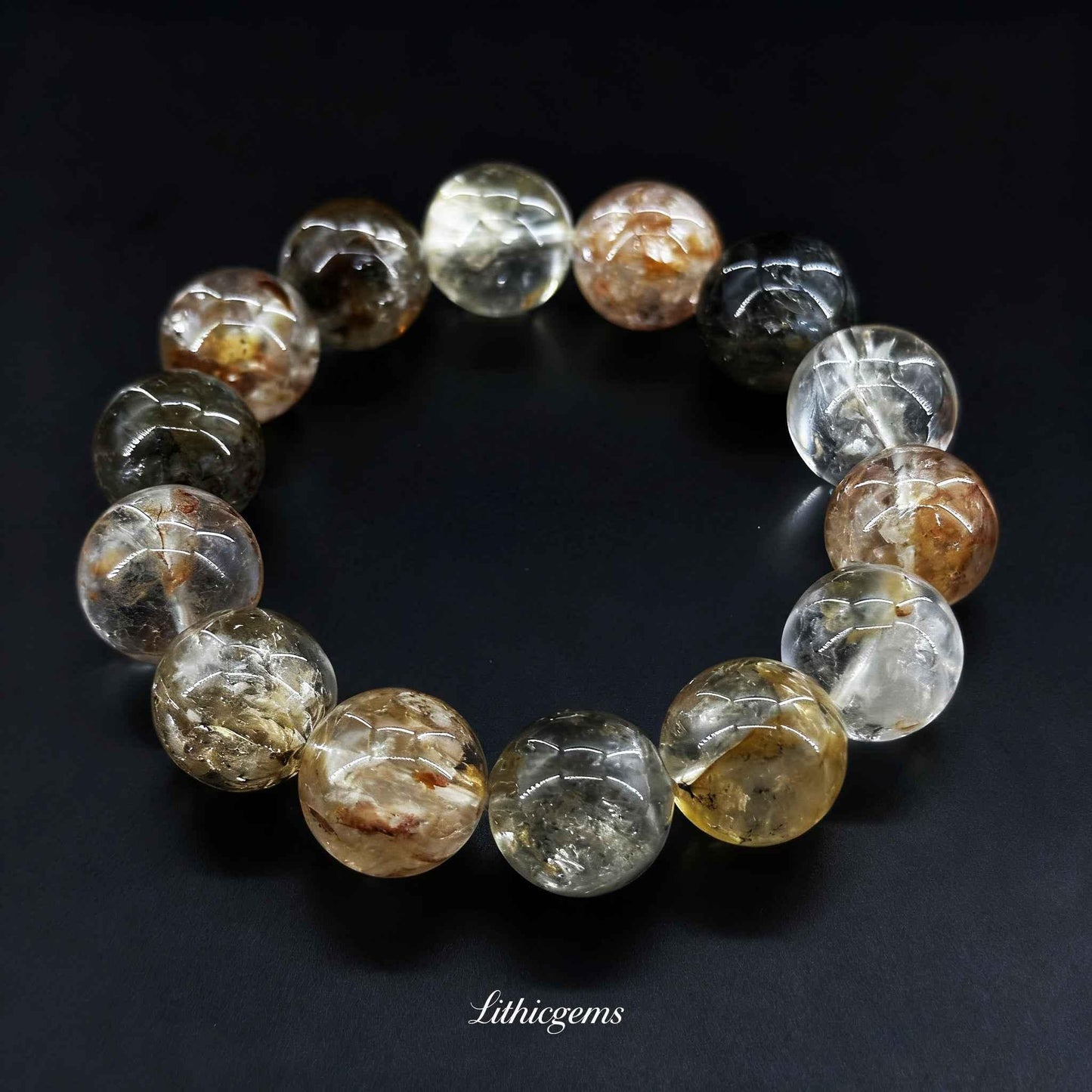 Herkimer Diamond Bracelet - Ultimate Energy Amplifier & Consciousness Elevator - Lithicgems