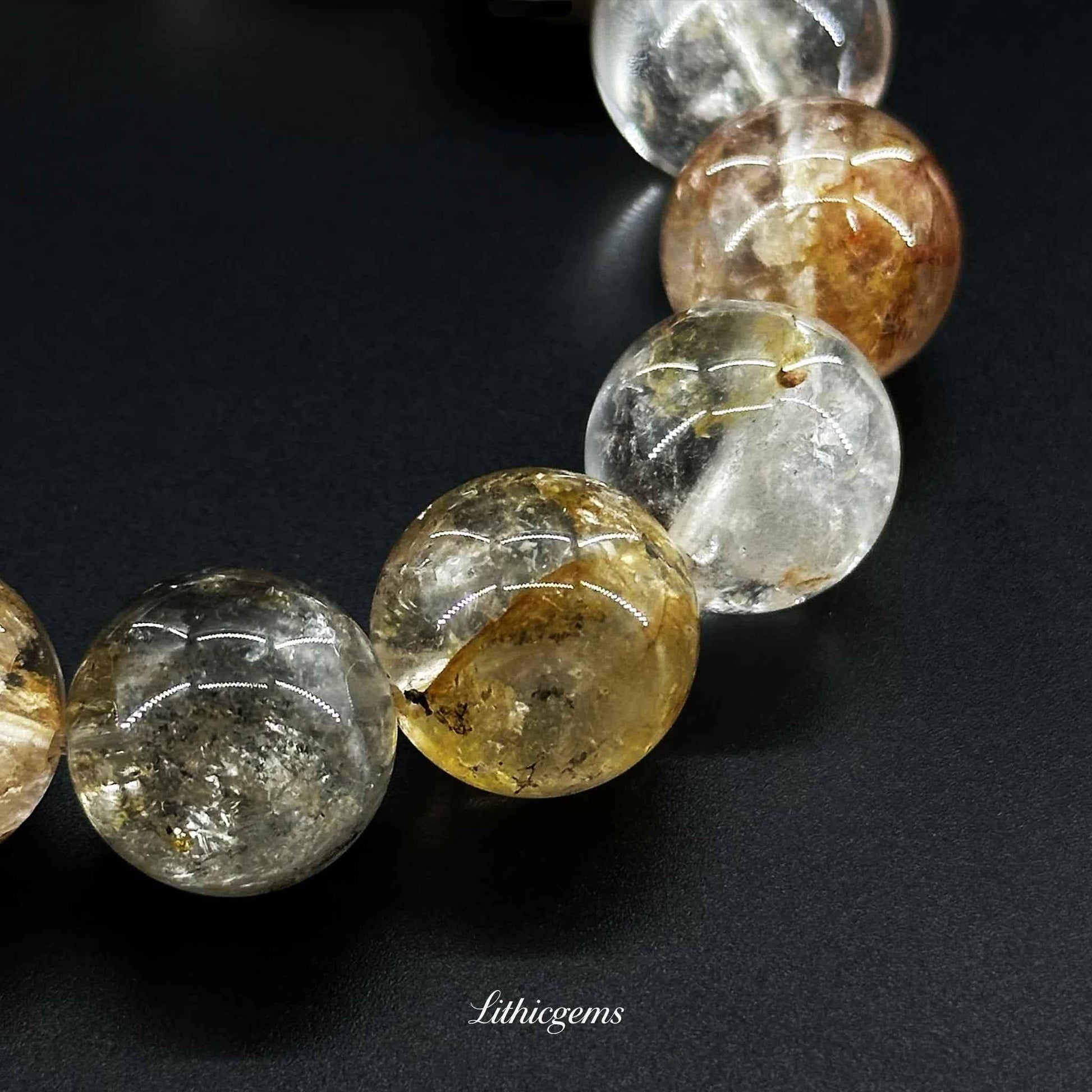 Herkimer Diamond Bracelet - Ultimate Energy Amplifier & Consciousness Elevator - Lithicgems