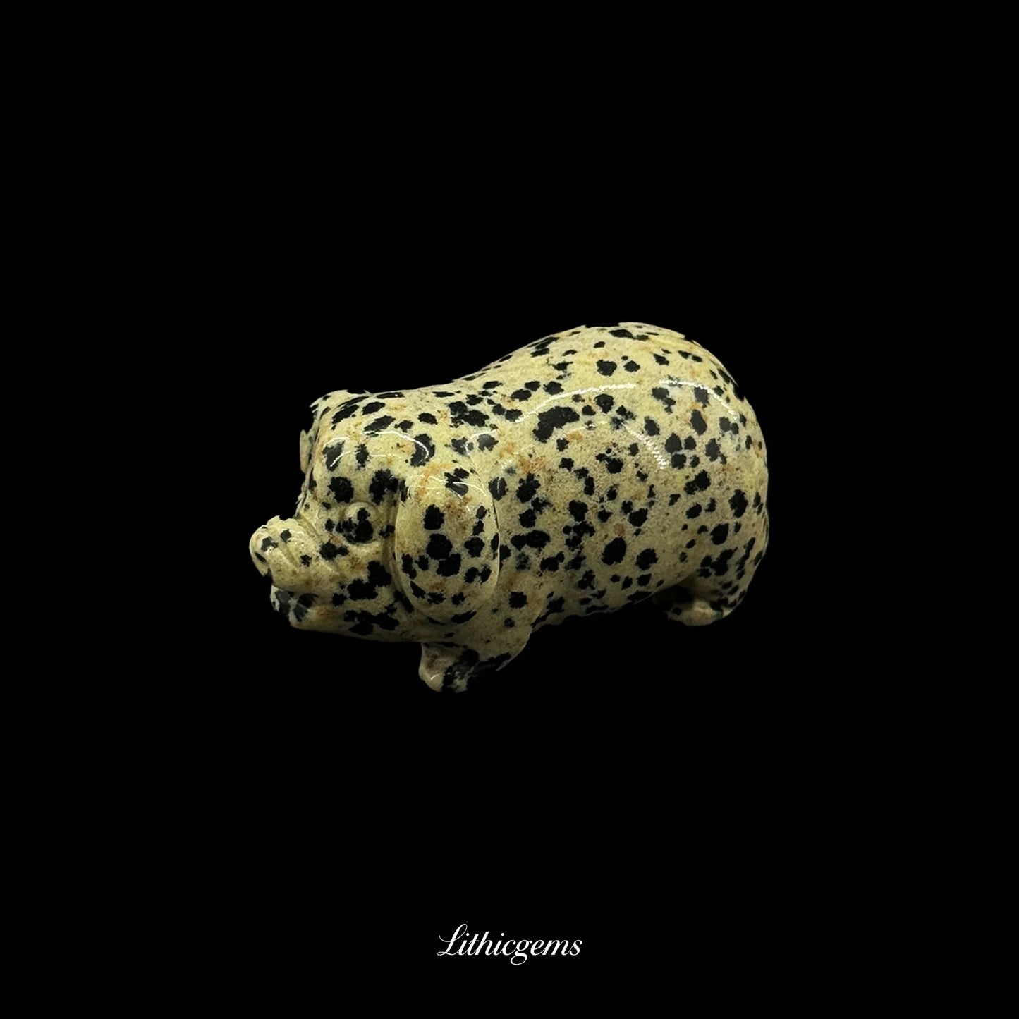 Little Abundance Snout Crystal Pig (2.5cm) - Pocket Talisman of Prosperity, Simple Joy & Earthy Luck - Lithicgems