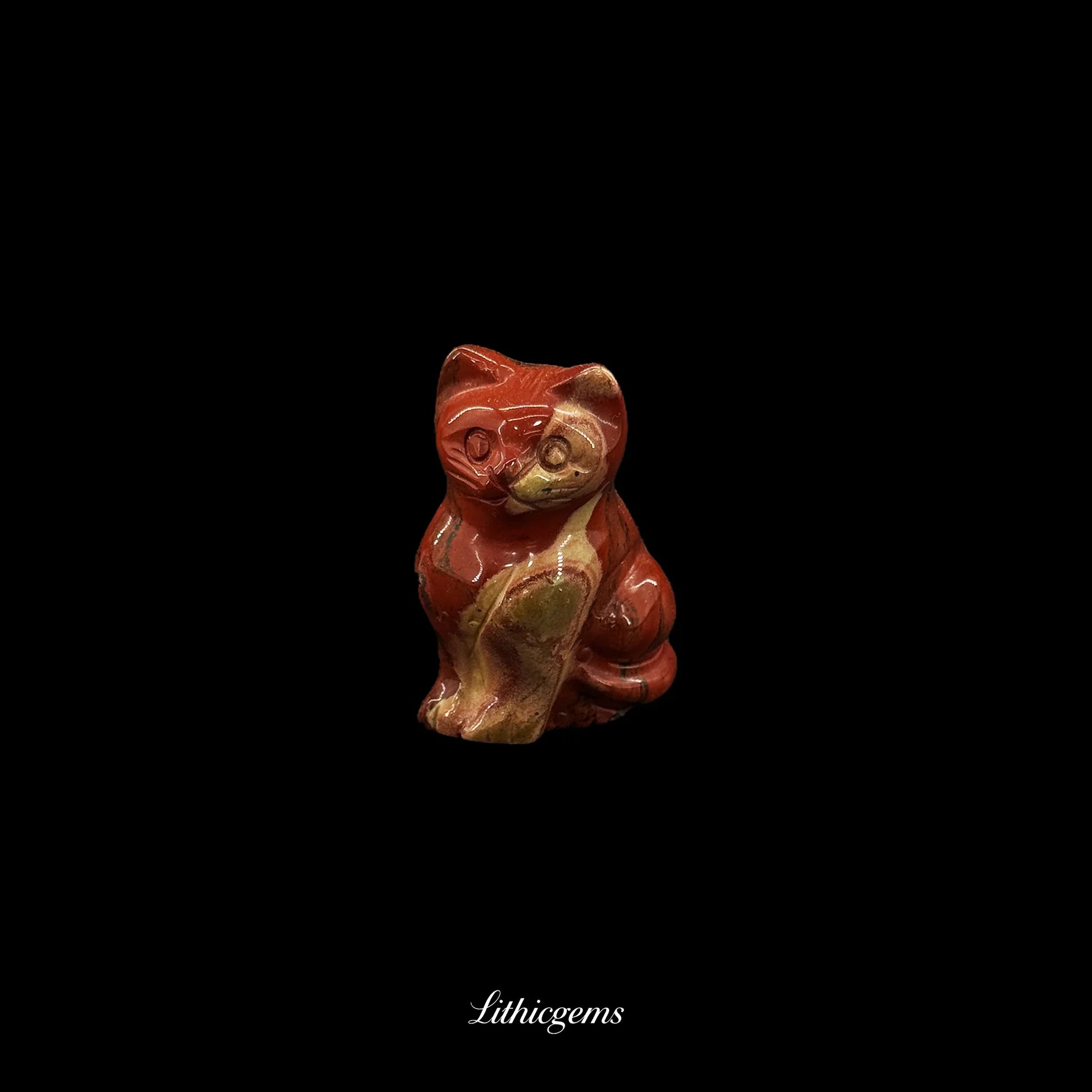 Mini Zen Cat Crystal Figurine (3cm) - Pocket-Sized Muse for Focus & Contemplation - Lithicgems