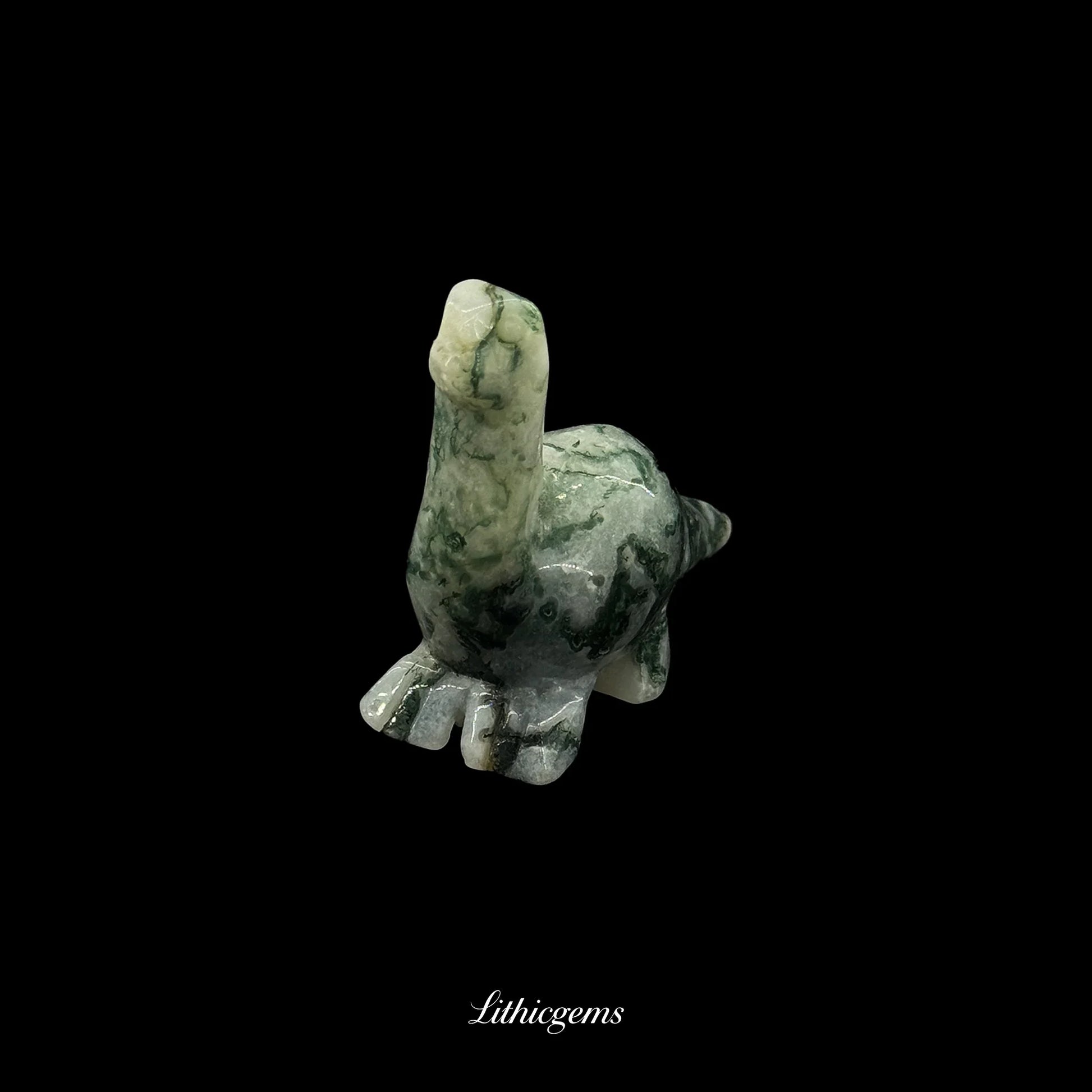 Mystery of the Depths Crystal Sculpture (4.5cm) - Guardian of Unseen Realms & Intuitive Power - Lithicgems