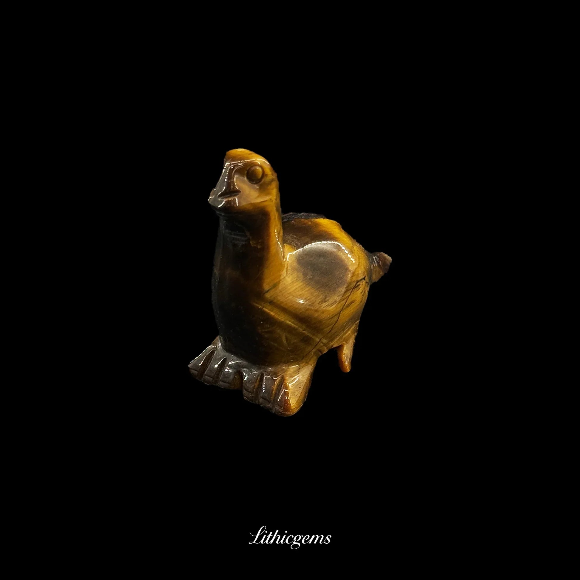 Mystery of the Depths Crystal Sculpture (4.5cm) - Guardian of Unseen Realms & Intuitive Power - Lithicgems