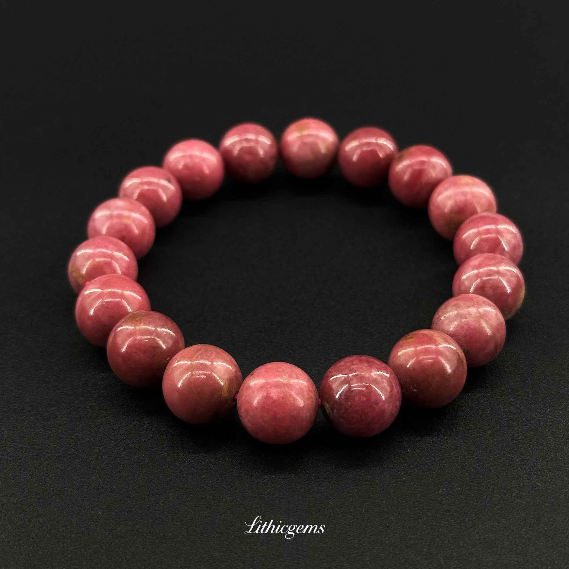 Pink Rose Quartz Bracelet - Heart's Gentle Companion for Self-Love & Inner Peace - Lithicgems