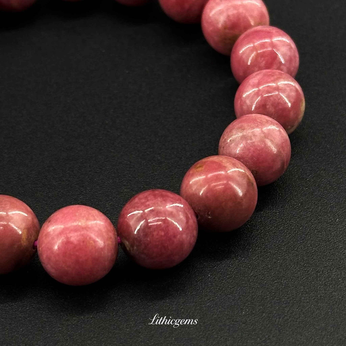 Pink Rose Quartz Bracelet - Heart's Gentle Companion for Self-Love & Inner Peace - Lithicgems