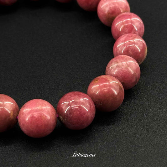 Pink Rose Quartz Bracelet - Heart's Gentle Companion for Self-Love & Inner Peace - Lithicgems